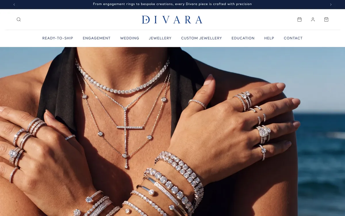 Divara Jewellery website