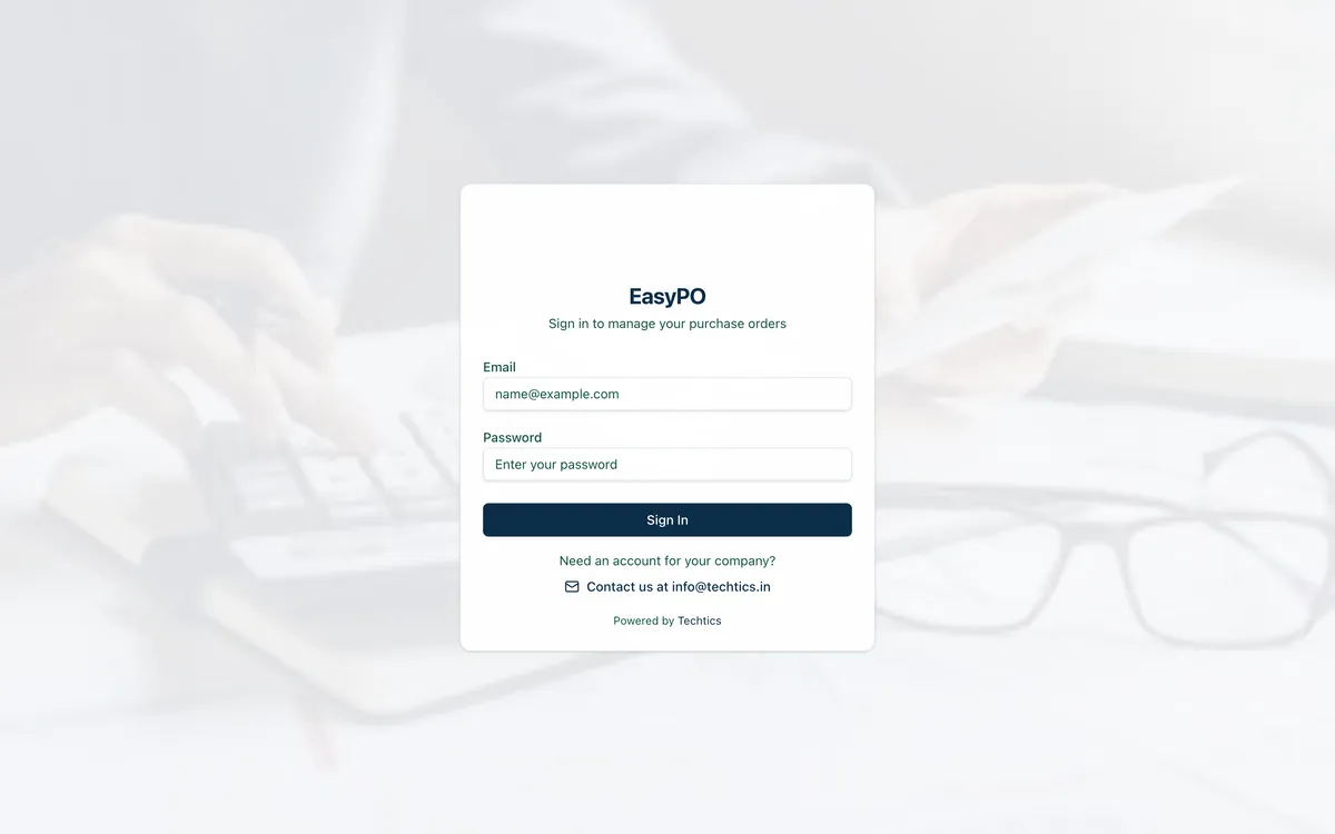 EasyPO website